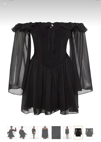 Siyah Straplez Mini Gotik Elbise