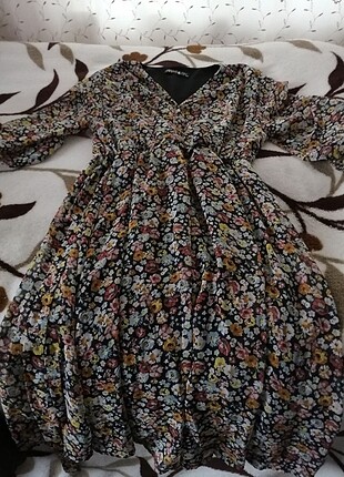 Diğer Çiçekli 4xl elbise yeni ürün 