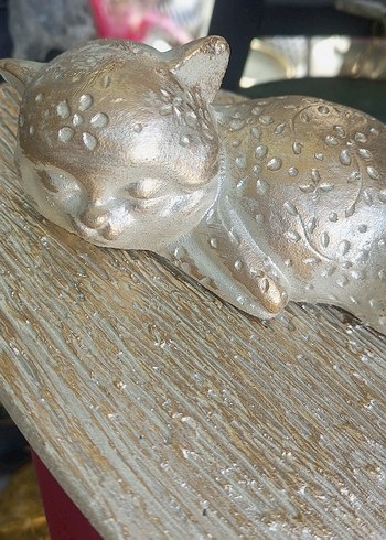 Dekoratif Kedi Figürlü Tepsi - Görsel 3