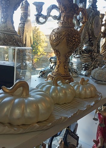 Altın Renkli Payetli Kelebek - Görsel 3