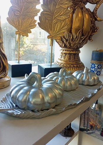 Altın Renkli Payetli Kelebek - Görsel 4