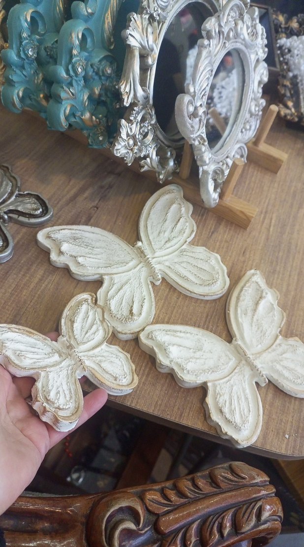 Beyaz Kelebek Duvar ve masa  Süsü Seti - Görsel 2