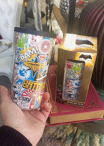 Çok Renkli Çocuk Termos Bardak 280 ml - Görsel 3