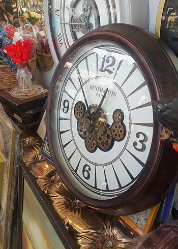 Kensington Station Duvar Saati Kahverengi - Görsel 2