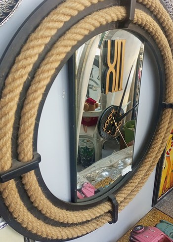 Kahverengi Halat Detaylı Duvar Saati - Görsel 3