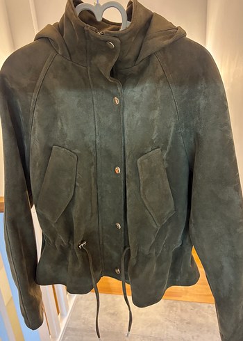 Zara KAPÜŞONLU SÜET GÖRÜNÜMLÜ CEKET