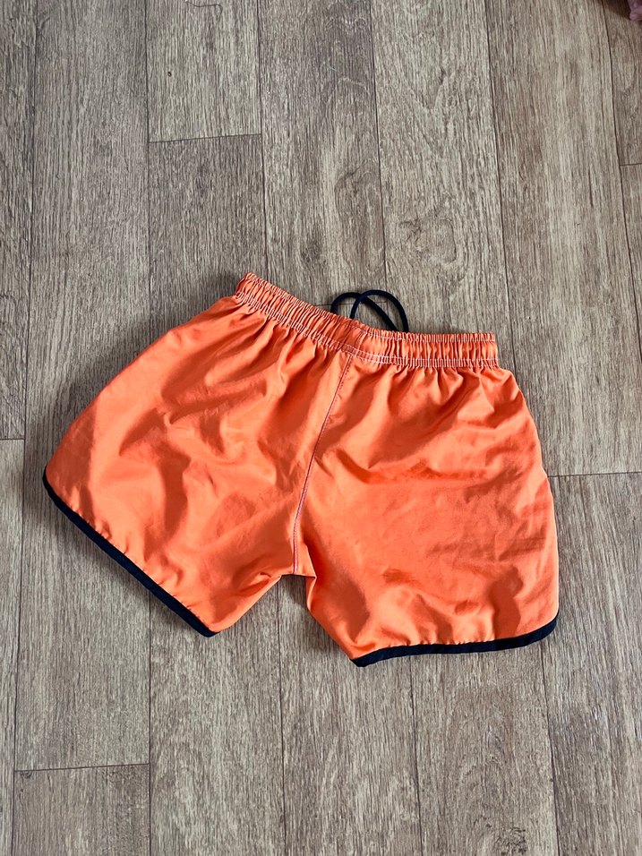 Turuncu Elastik Bel Mini Şort - Görsel 2