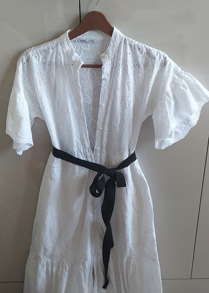 Fisto Beyaz Elbise  - Görsel 4