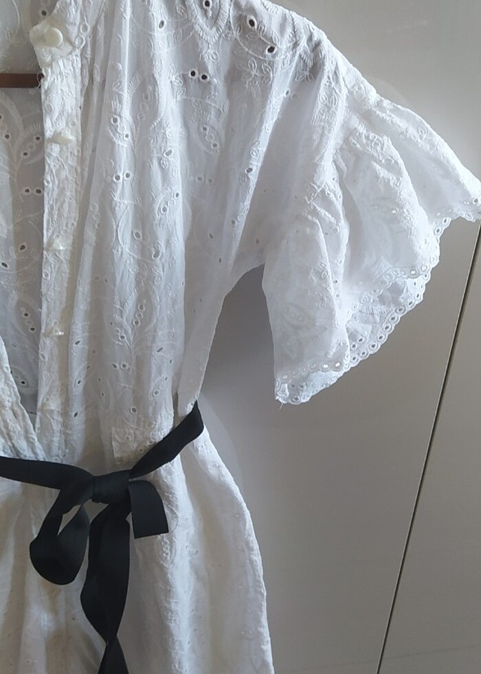 Fisto Beyaz Elbise  - Görsel 5