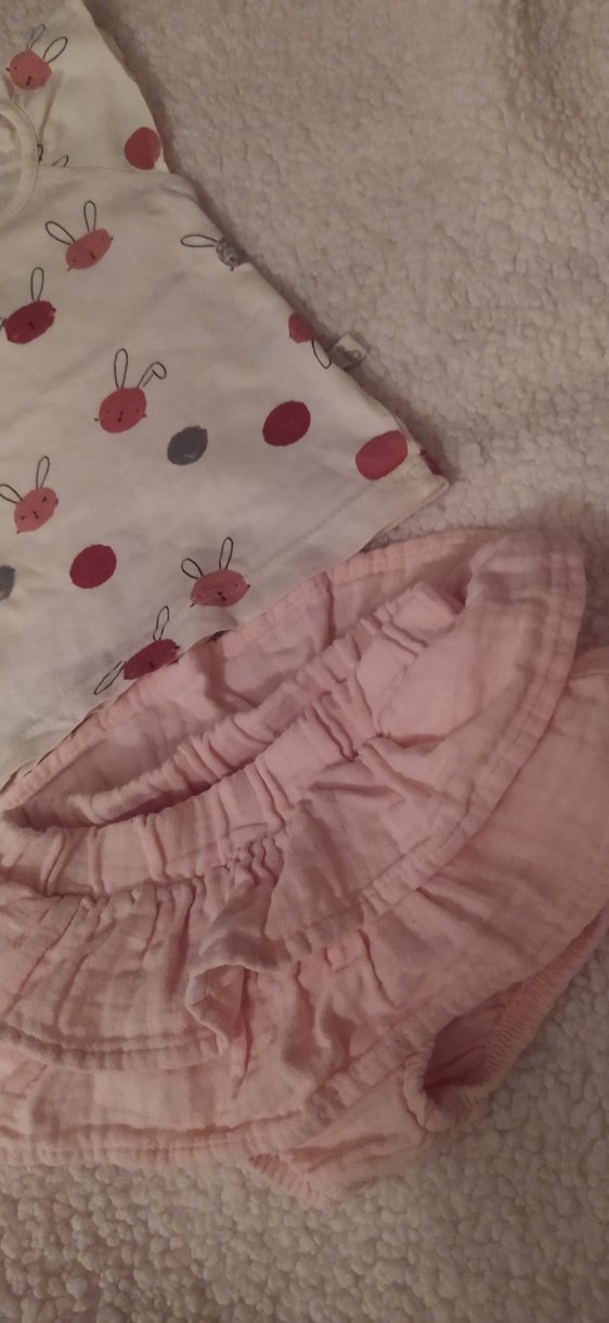 E Bebek Fırfırlı Kız Bebek Takım - Görsel 3