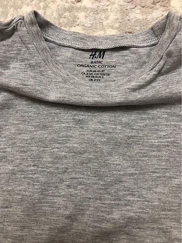 24-36 Ay Beden gri Renk Erkek bebek H&M uzun kollu penye