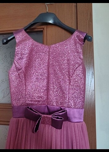 12-13 Yaş Beden pembe Renk Çocuk abiye pembe
