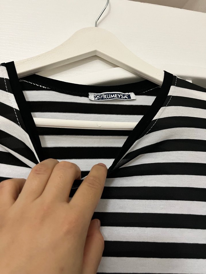 Çizgili Uzun Tunik - Görsel 2