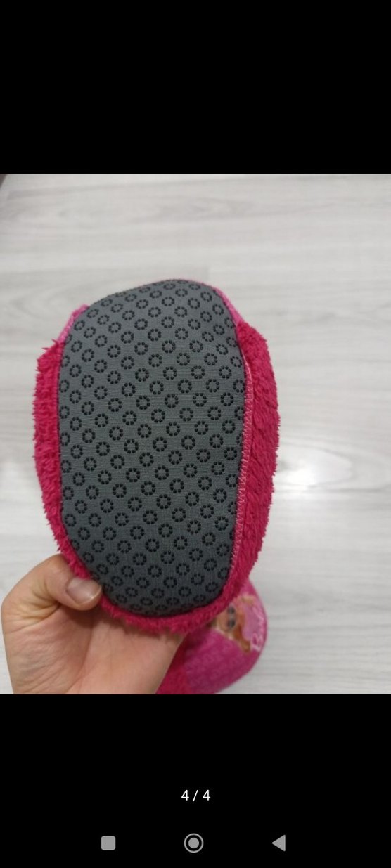 Kız Çocuk Pembe Barbie Desenli Ev Terliği - Görsel 4