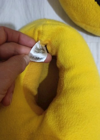 Kızlar için Sarı Emoji Desenli Sıcak Terlik 38 /39/40 - Görsel 2