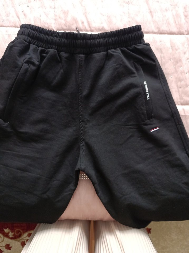 Erkek Siyah Rahat Kesim Eşofman Altı boy 103cm bilek 19cm - Görsel 4