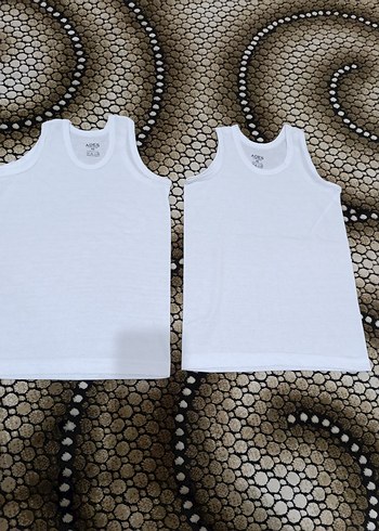 Beyaz Erkek Çocuk Atlet 2'li Paket - Görsel 2