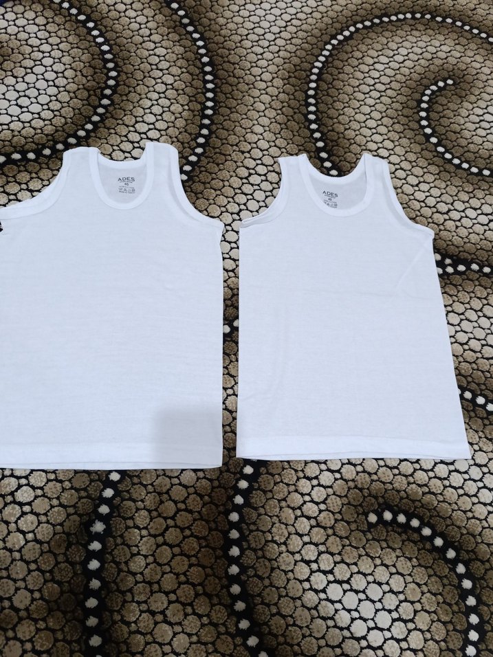 Beyaz Erkek Çocuk Atlet 2'li Paket - Görsel 2