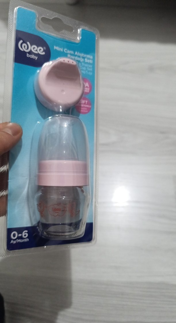 Pastel Pembe Bebek Biberonu 0-6 Ay - Görsel 3