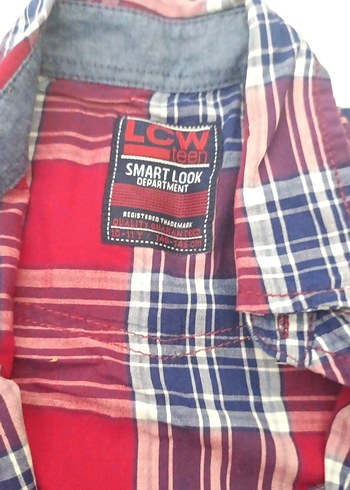 Kırmızı Ekoseli Kısa Kollu Erkek Gömlek - Görsel 5