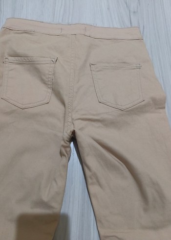 Bej Kadın Regular Fit Kumaş Pantolon - Görsel 3