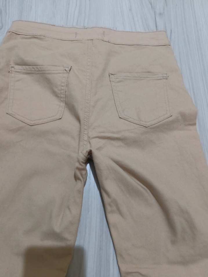 Bej Kadın Regular Fit Kumaş Pantolon - Görsel 3