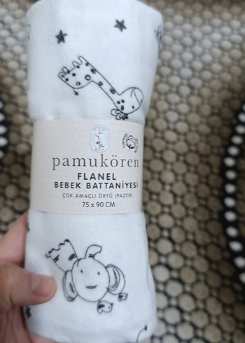 Beyaz Desenli Çocuk Battaniyesi çok amaçlı - Görsel 2