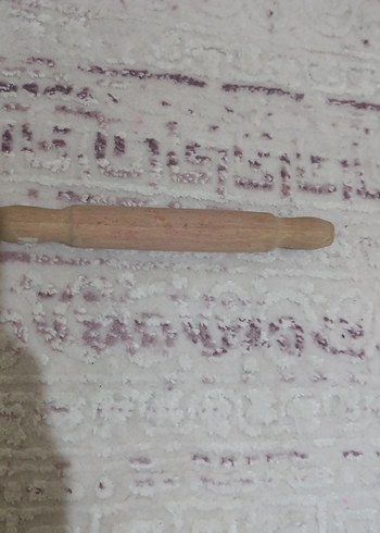 Bej Ahşap Merdane - Görsel 2