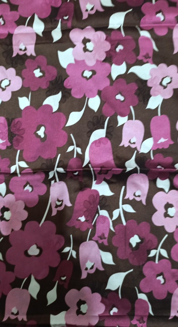 Pembe Çiçek Desenli Fırfırlı Kadın Fular - Görsel 5