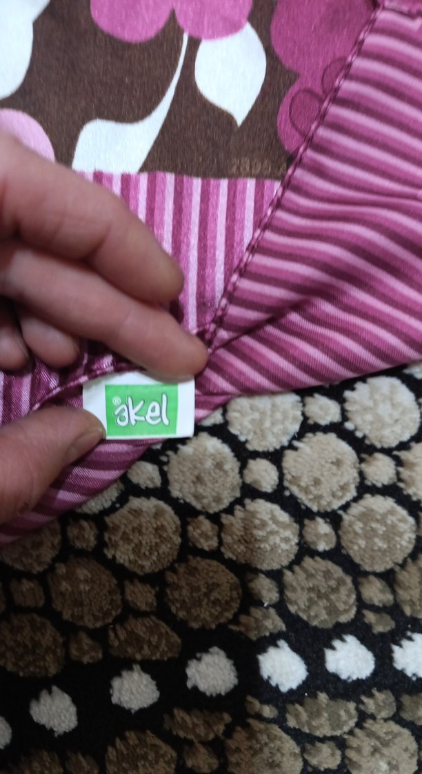 Pembe Çiçek Desenli Fırfırlı Kadın Fular - Görsel 3