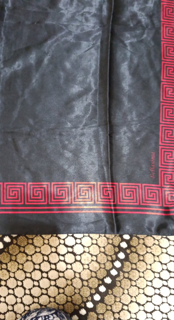 Koyu Siyah Kadın Fular - Görsel 3