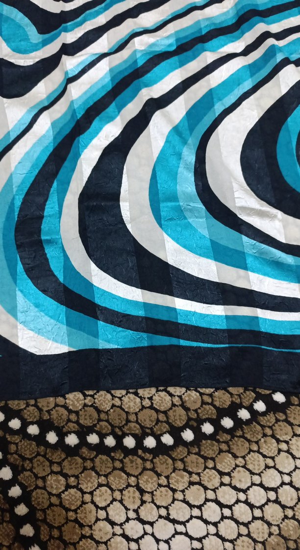 Mavi Pileli Kadın Fular - Görsel 3