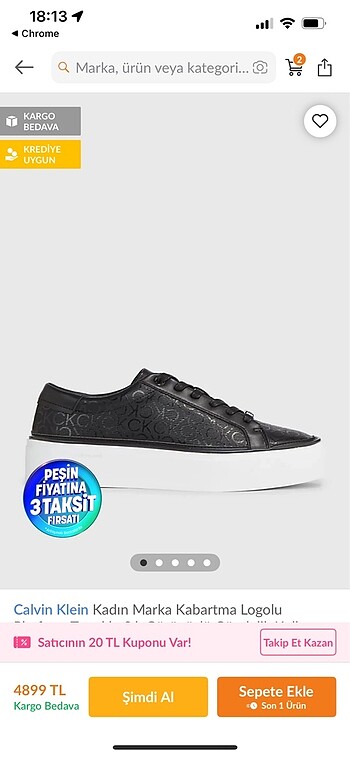 Calvin Klein Sneaker Ayakkabı