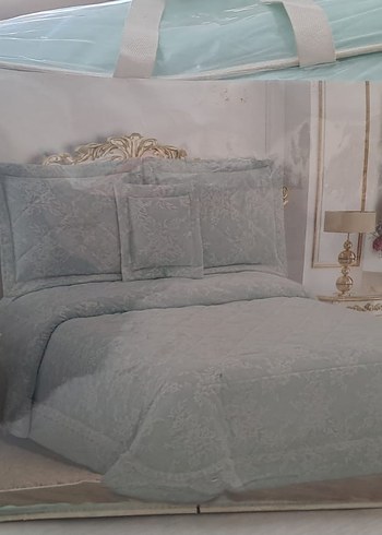 Pastel Beyaz Düz Desenli Yatak Örtüsü - Görsel 12