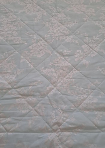 Pastel Beyaz Düz Desenli Yatak Örtüsü - Görsel 4