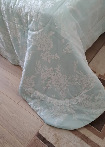 Pastel Beyaz Düz Desenli Yatak Örtüsü - Görsel 6