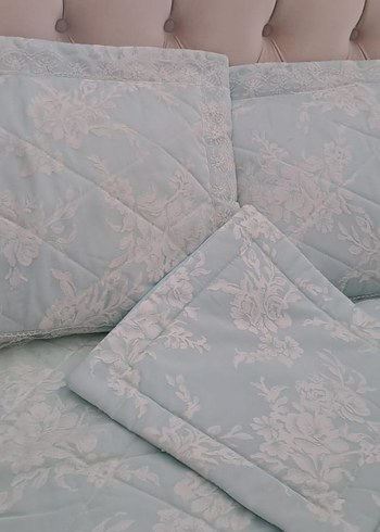 Pastel Beyaz Düz Desenli Yatak Örtüsü - Görsel 8