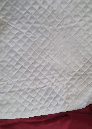 Beyaz Nakışlı Yatak Örtüsü ve Kırlent Seti - Görsel 9
