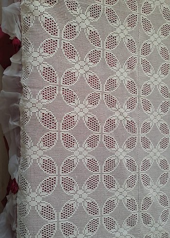 Beyaz Nakışlı Yatak Örtüsü ve Kırlent Seti - Görsel 5