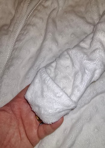 Beyaz Kürklü Bebek Kız Tulumu - Görsel 6