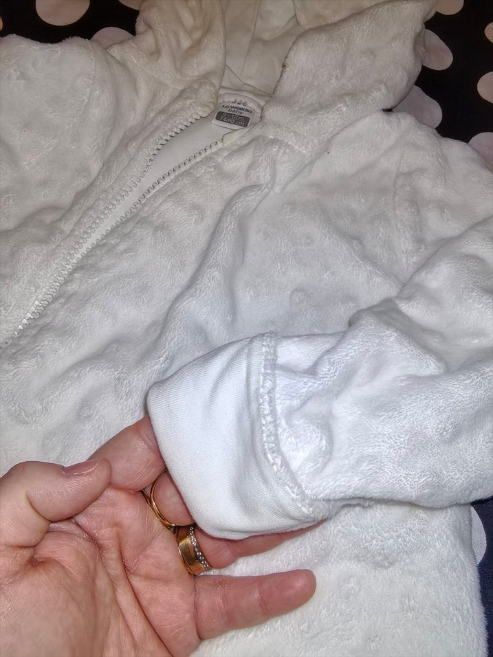 Beyaz Kürklü Bebek Kız Tulumu - Görsel 5