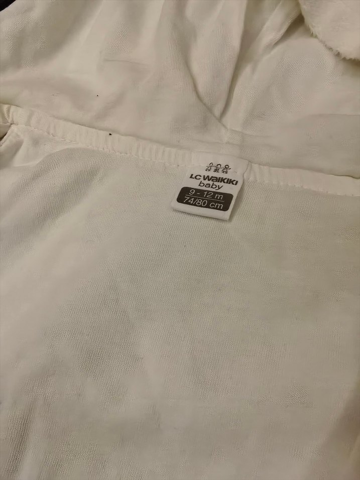 Beyaz Kürklü Bebek Kız Tulumu - Görsel 3