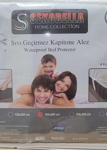 SEKOBELLA Su Geçirmez Kapitone Alez - Beyaz 160X200 cm