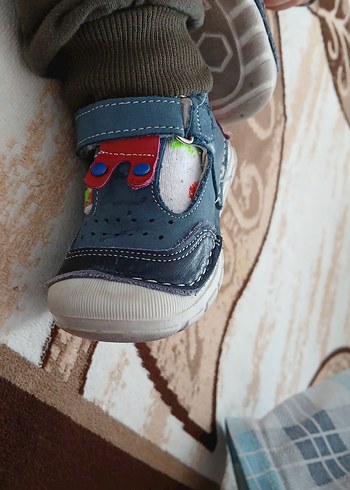 Mavi Kot İlk Adım Ayakkabısı Velcro - Görsel 2