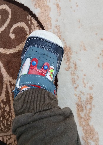 Mavi Kot İlk Adım Ayakkabısı Velcro - Görsel 3