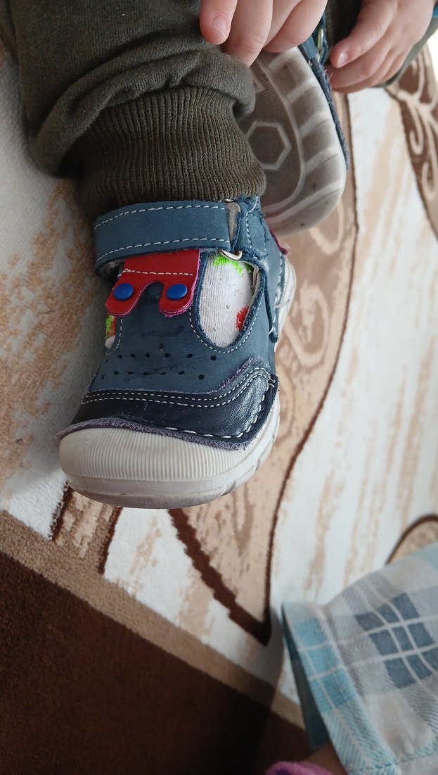 Mavi Kot İlk Adım Ayakkabısı Velcro - Görsel 2