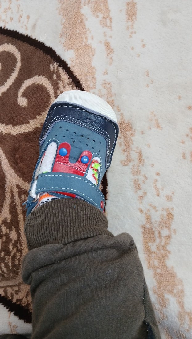 Mavi Kot İlk Adım Ayakkabısı Velcro - Görsel 3