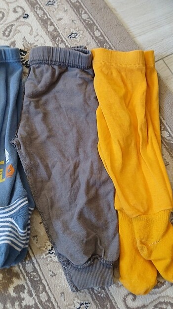 3 Ay Beden çeşitli Renk Erkek bebekli çoraplı-çorapsız pijama