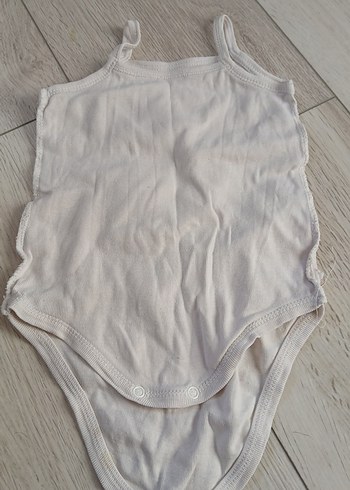 Bebek Kız Beyaz Kolsuz Body