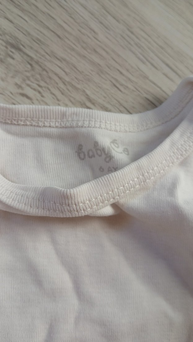 Beyaz Uzun Kollu Bebek Body - Görsel 2